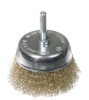 Щетка для дрели  чашечная 75 мм, 3", волнистая, латунированная, "MAXIMUM" MX 17818 оптом